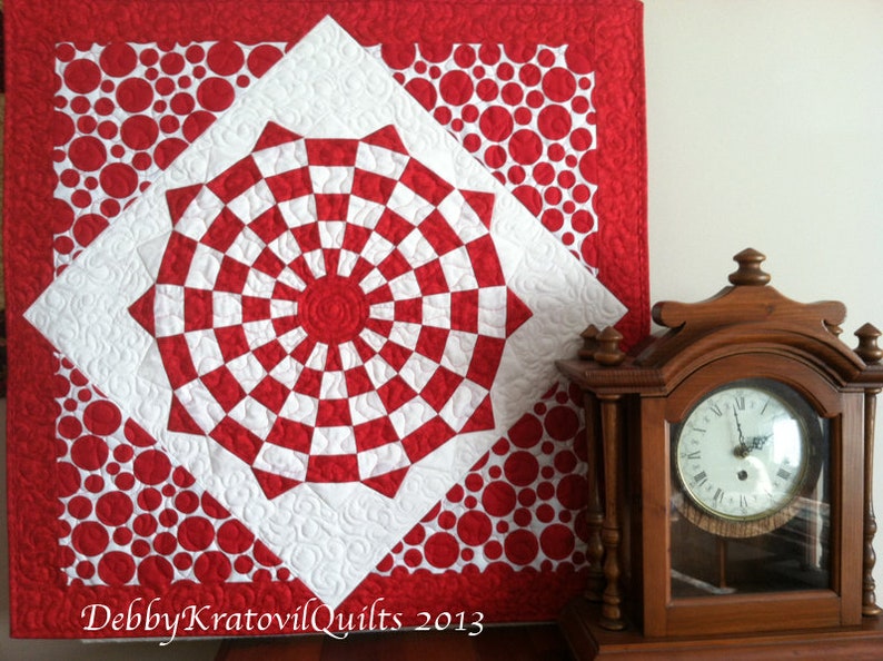 Modern Vortex Quilt PATTERN & Variations image 1