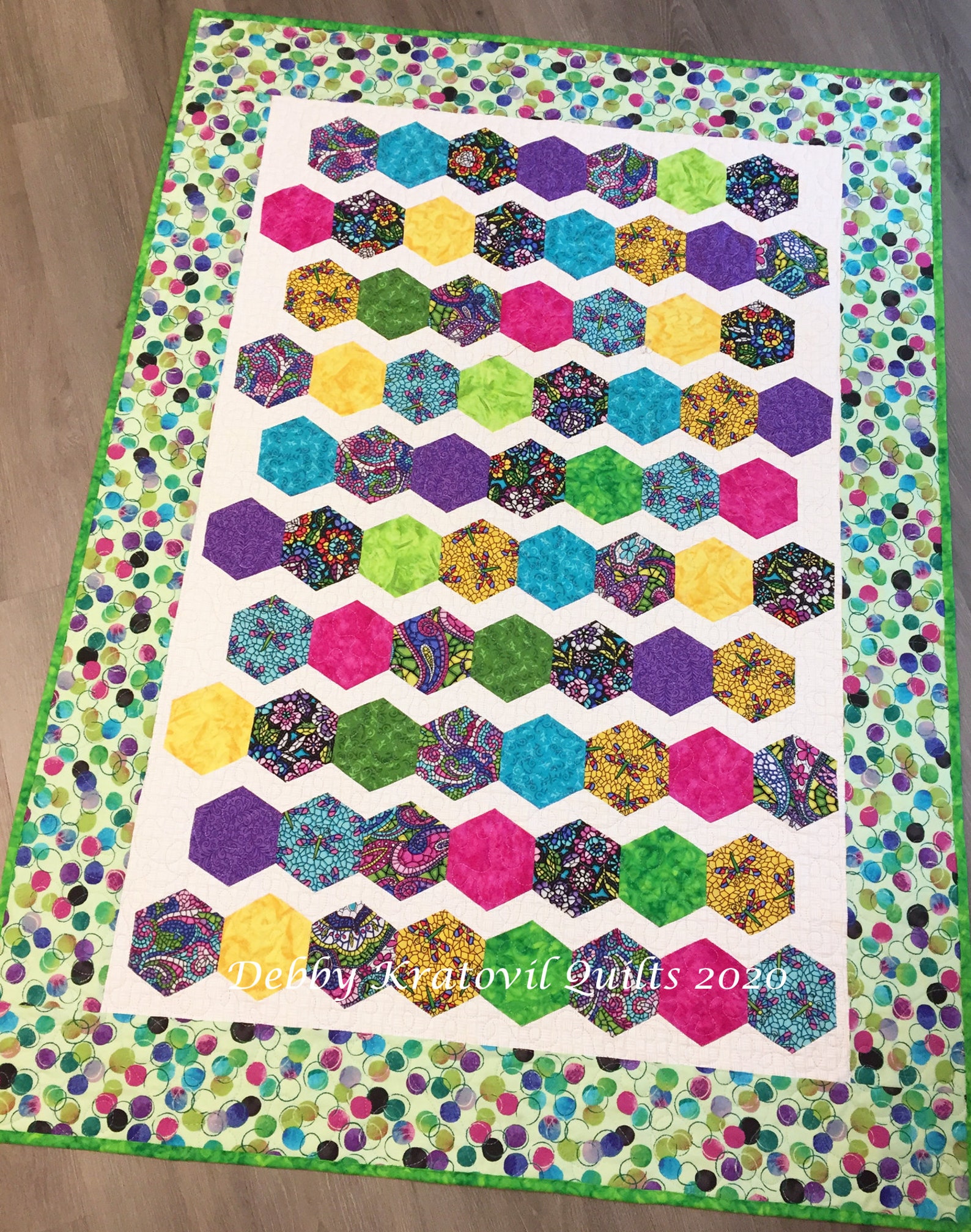 The Zig and Zag of Hexies Table Runner PATTERN - Etsy
