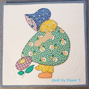 Vintage Sunbonnet Sue Quilt Block PATTERN