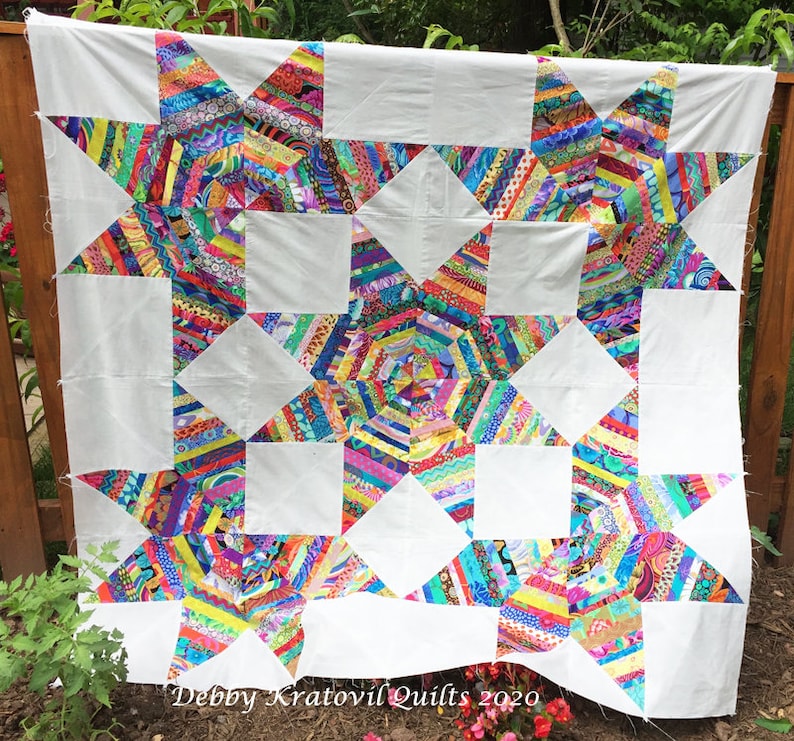 String Pieced Lone Star Quilt PATTERN - Etsy