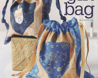 Dreidel Paper Pieced Gift Bags PATTERN