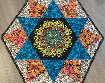 Double Hexie Star Quilt PATTERN