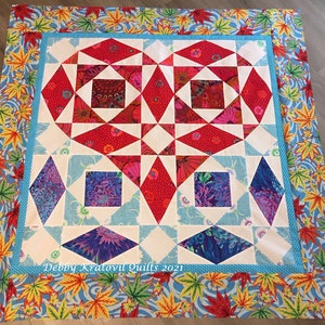 Storm op zee quiltpatroon