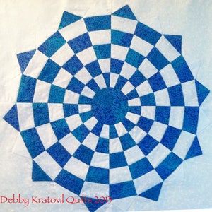 Modern Vortex Quilt PATTERN & Variations image 6