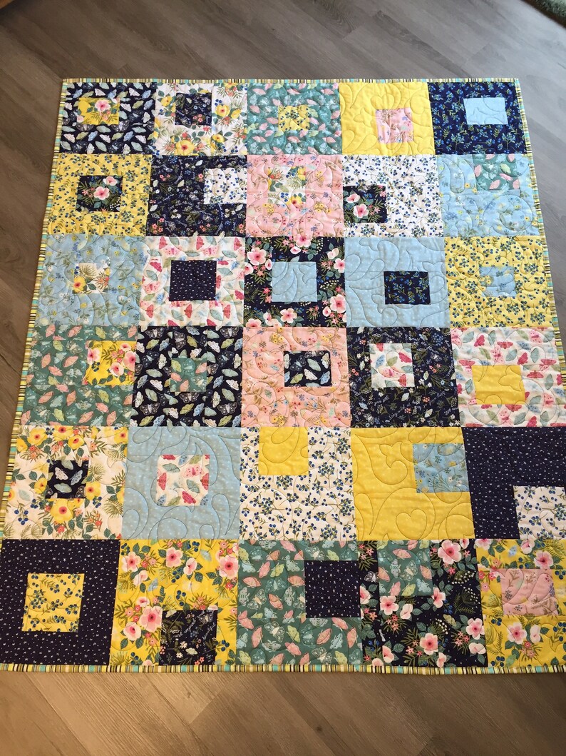 Colorburst Squares Pattern - Etsy