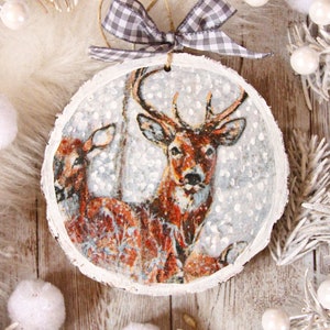 Table ornament deer Winter winter deer woodland wonderland winter winter Folk fairytale seasonal cozy hygge cottage farmhouse country season