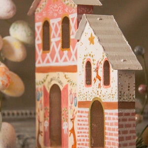 Ornament house village Easter Easter spring spring Ostern Ostara cozy farmhouse folk fairytale enchanted countryside cottage wonderland image 10