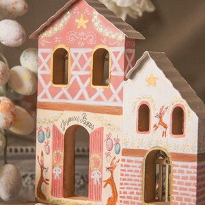 Ornament house village Easter Easter spring spring Ostern Ostara cozy farmhouse folk fairytale enchanted countryside cottage wonderland image 7