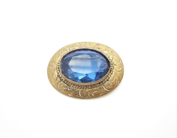 Vintage Czech Glass Brooch