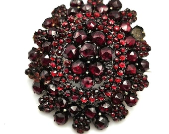 Antique Bohemian Garnet Brooch/Pendant