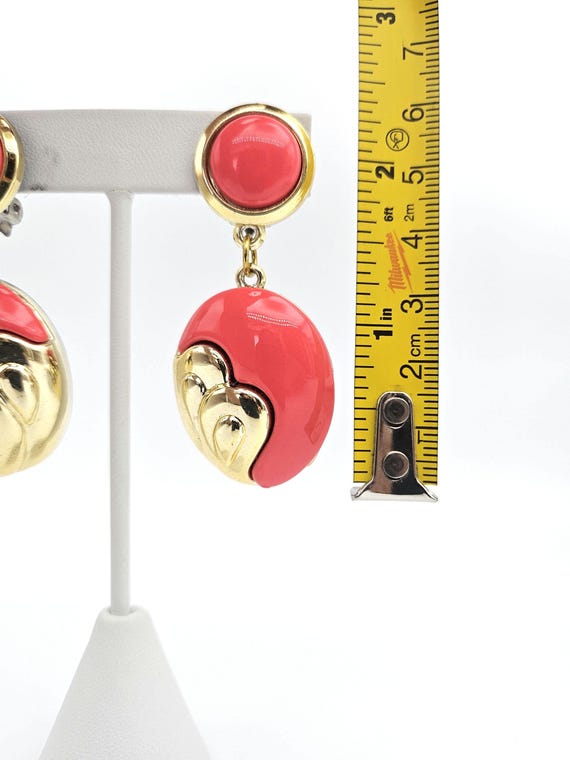 Big 80s Dangle Statement Earrings - image 7
