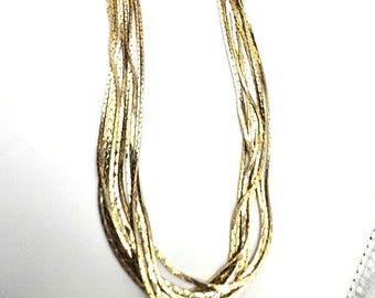 Vintage Goldtone Multi-Strand Necklace