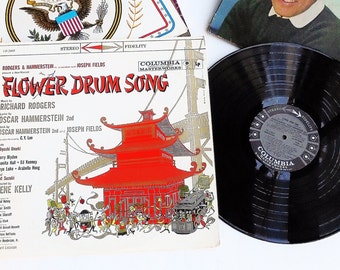 Flower Drum Song Vinyl Record Album (1958, Columbia) Rodgers & Hammerstein Vintage LP