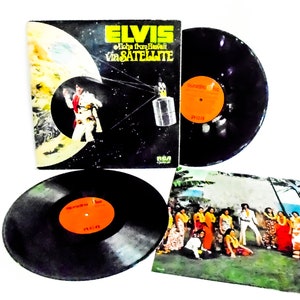 Elvis Presley Double LP:  Aloha from Hawaii via Satellite (1973, RCA, VPSX-6089, Quadraphonic) ~ 2 x Vinyl Record ~  Rock & Roll Album