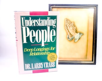 Dr. Larry Crab Book / Understanding People / Vintage Hardcover / 1997, Zondervan Publishing / Religion, Spirituality, Christianity