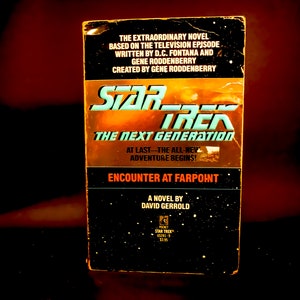 David Gerrold / Encounter At Farpoint - Star Trek The Next Generation / Vintage Paperback / 1987, Pocket Books / Science Fiction