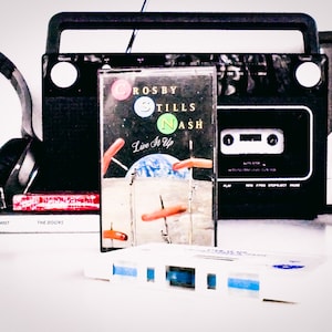 Crosby, Stills & Nash:  Live It Up (1990, Atlantic Records,  ZATC 9896) ~ Cassette Tape, Import ~ Pop Rock