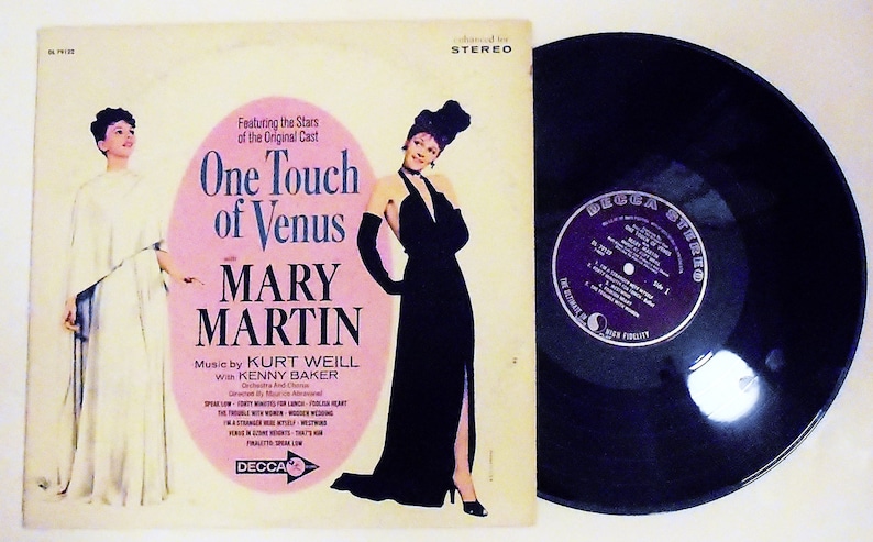 Mary Martin Vintage LP: One Touch of Venus Vinyl Record Album (1965, Decca) ~ Musical 画像 1