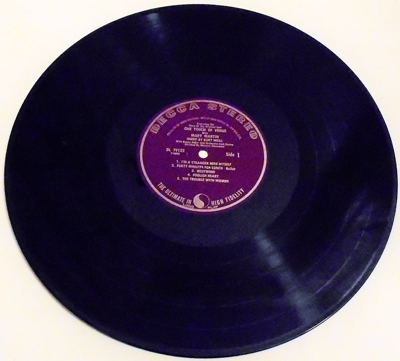Mary Martin Vintage LP: One Touch of Venus Vinyl Record Album (1965, Decca) ~ Musical 画像 4