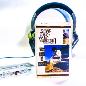 Stevie Ray Vaughan & Double Trouble Cassette Tape / The Sky Is Crying / Vintage Rock Album / Blues Cassette / Texas Blues / 1991 - Epic