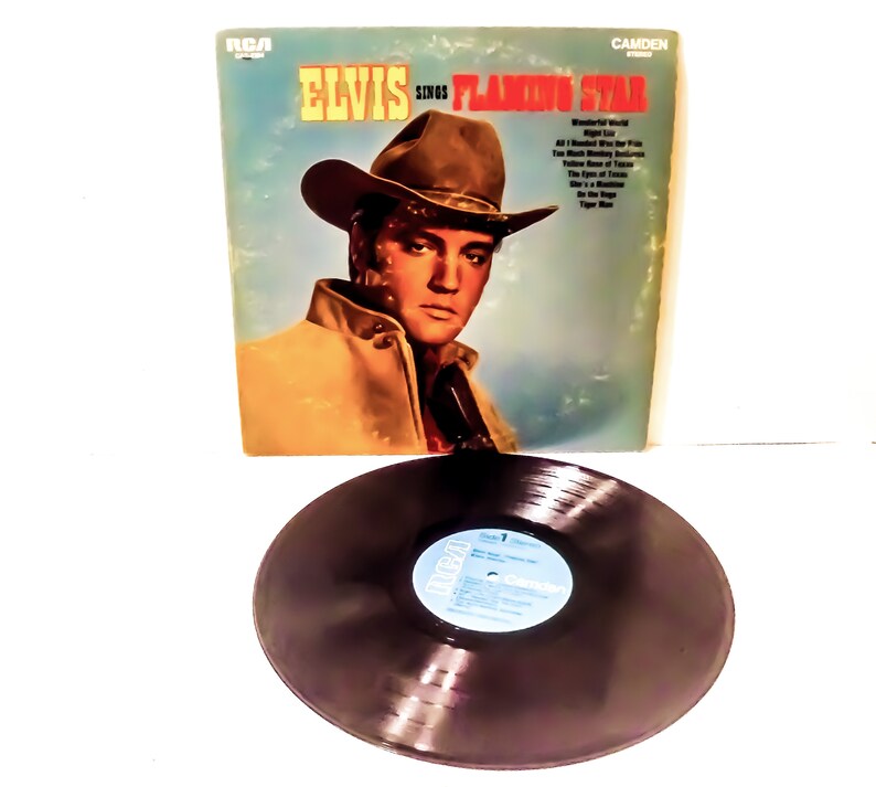 Elvis Presley LP / Elvis Sings Flaming Star / Vinyl Record / Etsy