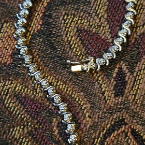 Sterling Silver, Vintage, Tennis Bracelet