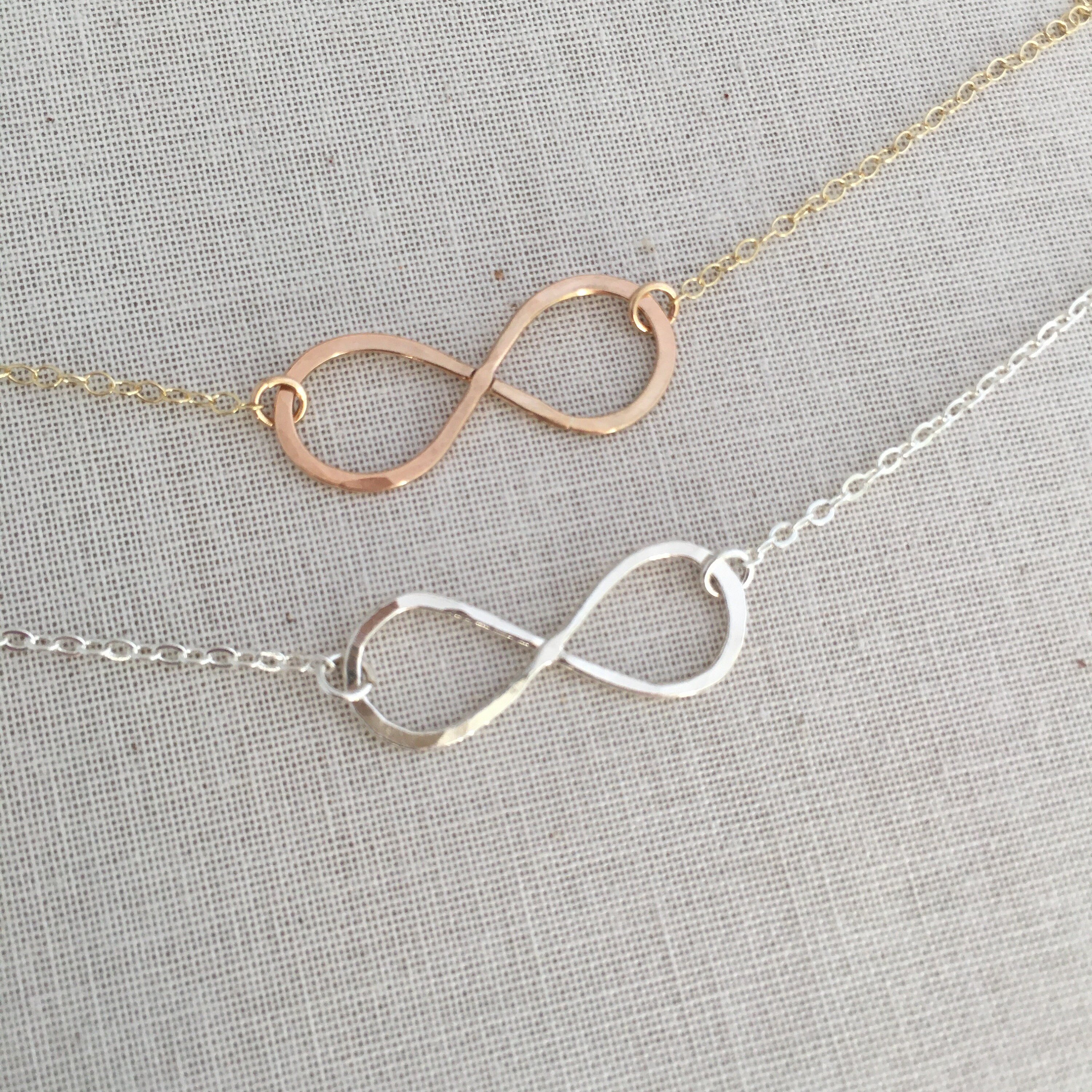 Eternity Necklace, Silver Infinity Necklace, Gold Infinity Eternity Necklace, Silver Infinity Necklace, Gold Infinity