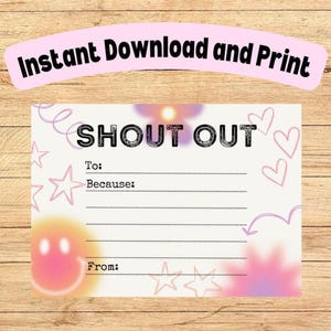 Shout Out Karten | 40er Paket | Freundlichkeit fördern | Schüler/Studenten, Lehrende, Beschäftigte |