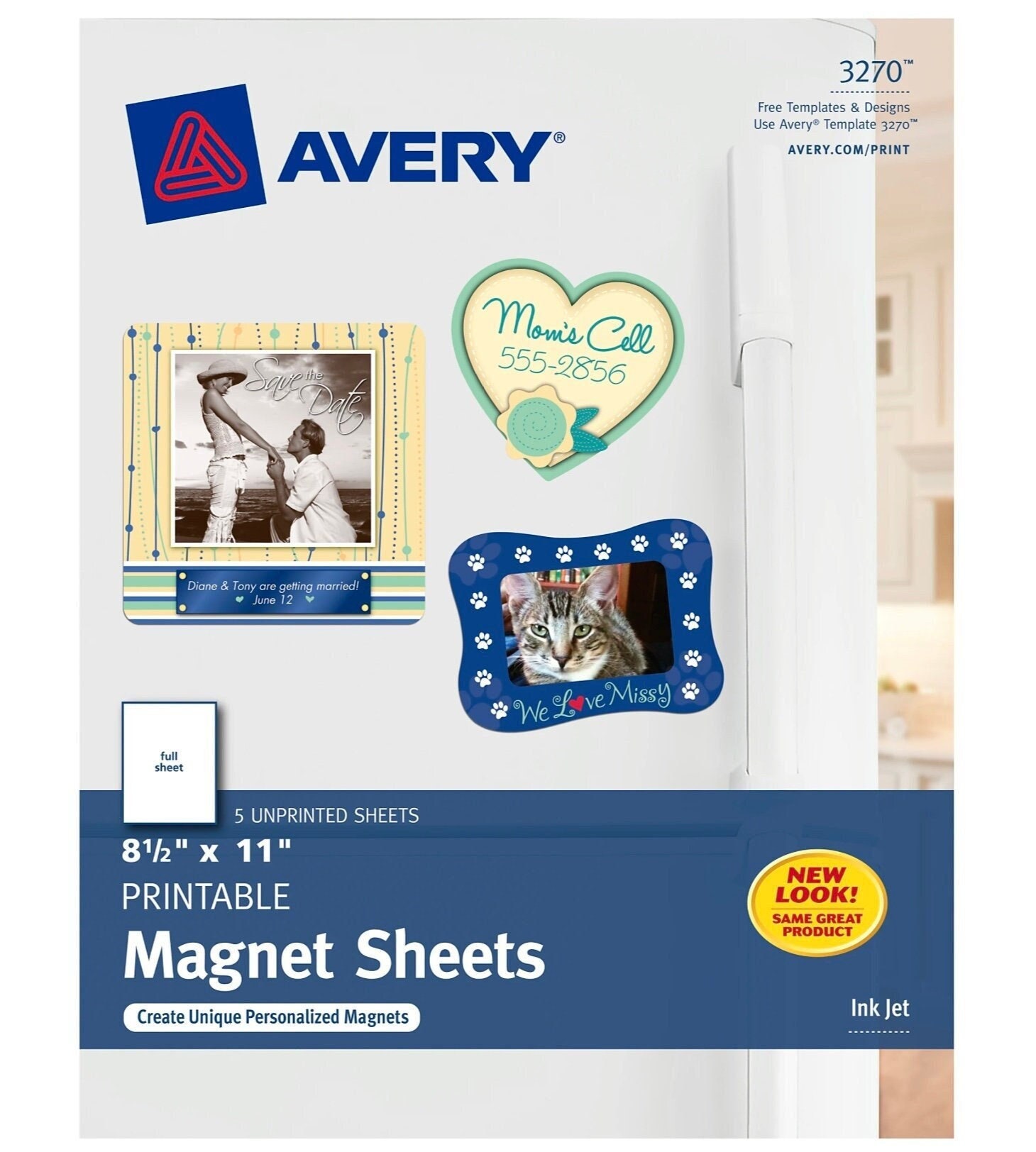 Self Adhesive Magnetic Sheets, All Sizes & Pack Quantity for Photos & Crafts, by Flexible Magnets- 8.5x11 20 Mil - 2 Pack
