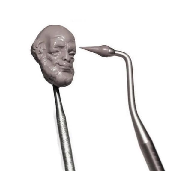Fine Point Rubber Tip Sculpting Tool: Clay Detailing, Doll Making