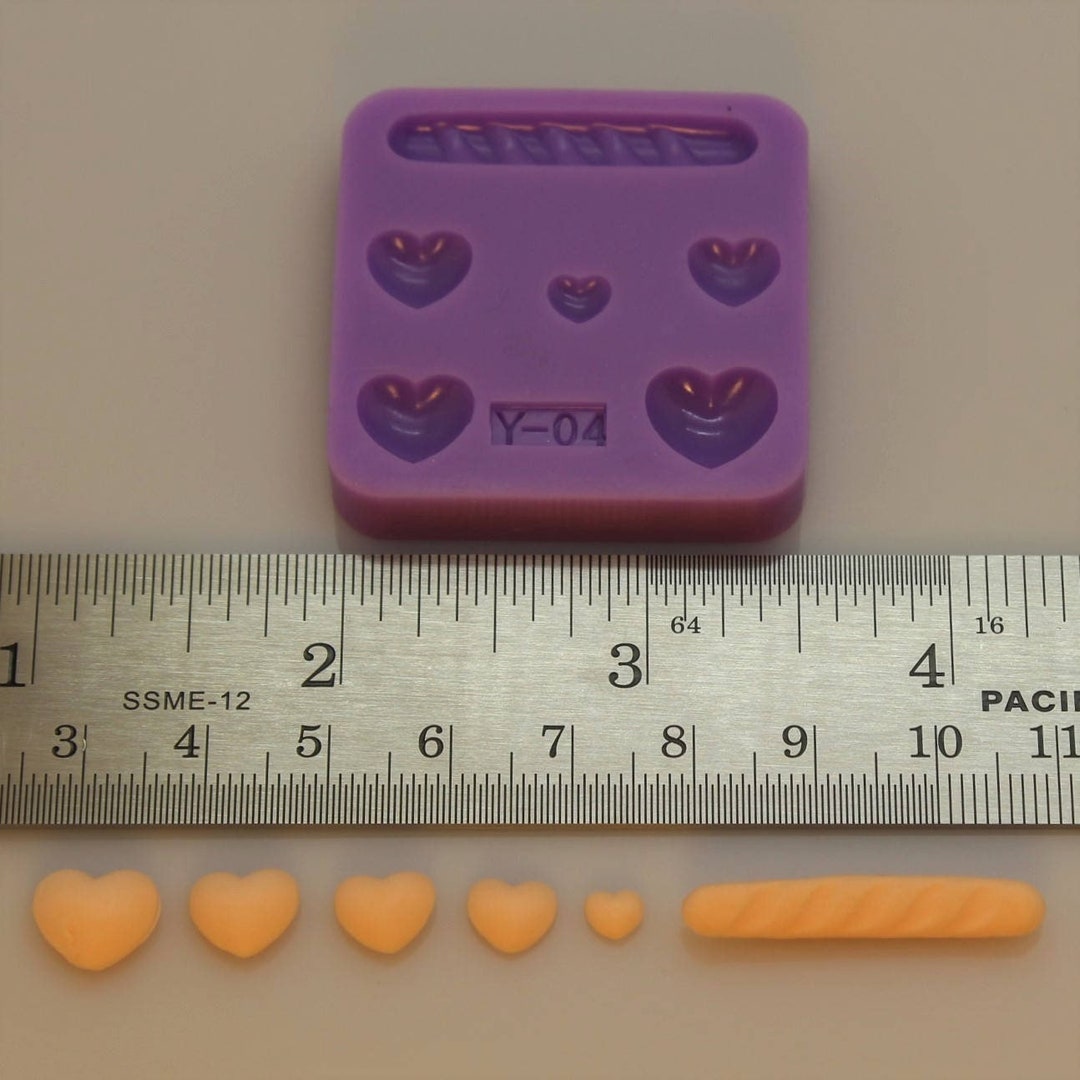 French Bread Mold Dollhouse Bread Loaf Mini Love Hearts Etsy