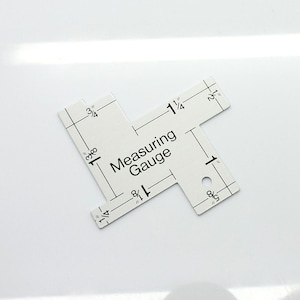 measuring gauge, multi purpose tools, quilting supply, sewing measuring ruler, crochet and embroidery, jewelry portable tools, measure ruler