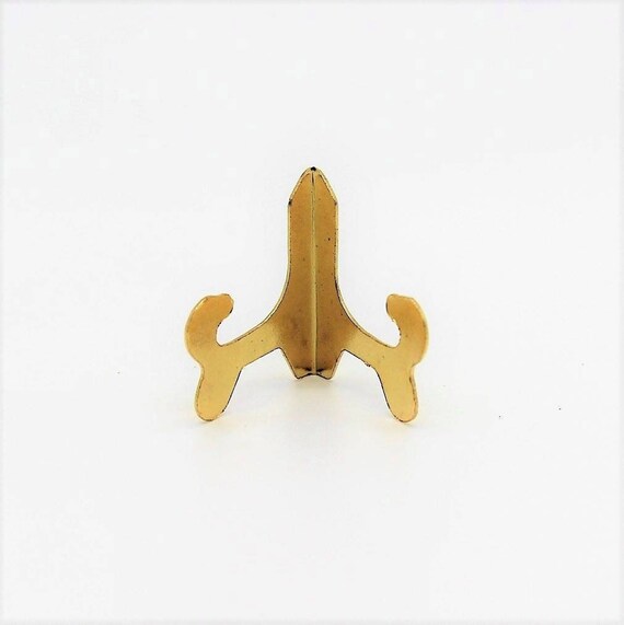 1 12 Scale Miniature Plate Holder Brass Plate Stand Picture