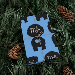 Personalisierte Hundename Geschenkpapier, benutzerdefinierte Hunderasse Geschenkpapier, Urlaub Wrap, einzigartiges Geschenk, Pelz Baby Geschenk, niedliche Geschenkverpackung, benutzerdefinierte Haustier Geschenke