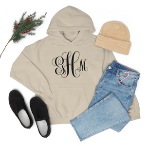 Personalized Monogram Sweatshirt, Monogrammed Sweatshirt for her,  Christmas Gift, Monogram Hoodies for Women, Design Your Own Hoodie gift