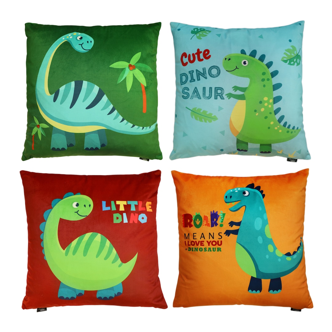 Dinosaur Pillow Cover Velvet Pillow Cover Dinosaur Gifts Nursery Décor