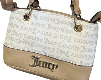 Juicy Couture Daydream Satchel Purse Beige CrossbodyVintage