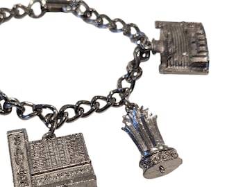 Pulsera de recuerdo con dije del antiguo casino de Las Vegas Strip