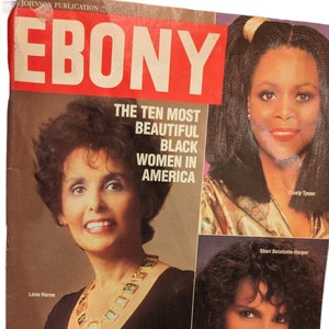 Vintage Ebony Magazine July 1987 Lena Horne, Cicely Tyson, Shari Belafonte
