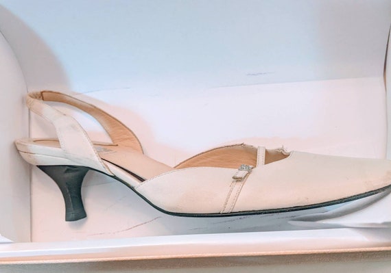 Gianni Versace Beige Cream Shoes Sling back Pumps… - image 3