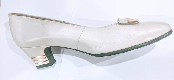 Pierre Cardin Shoes Leather Pumps Off-White 5 1/2… - image 3