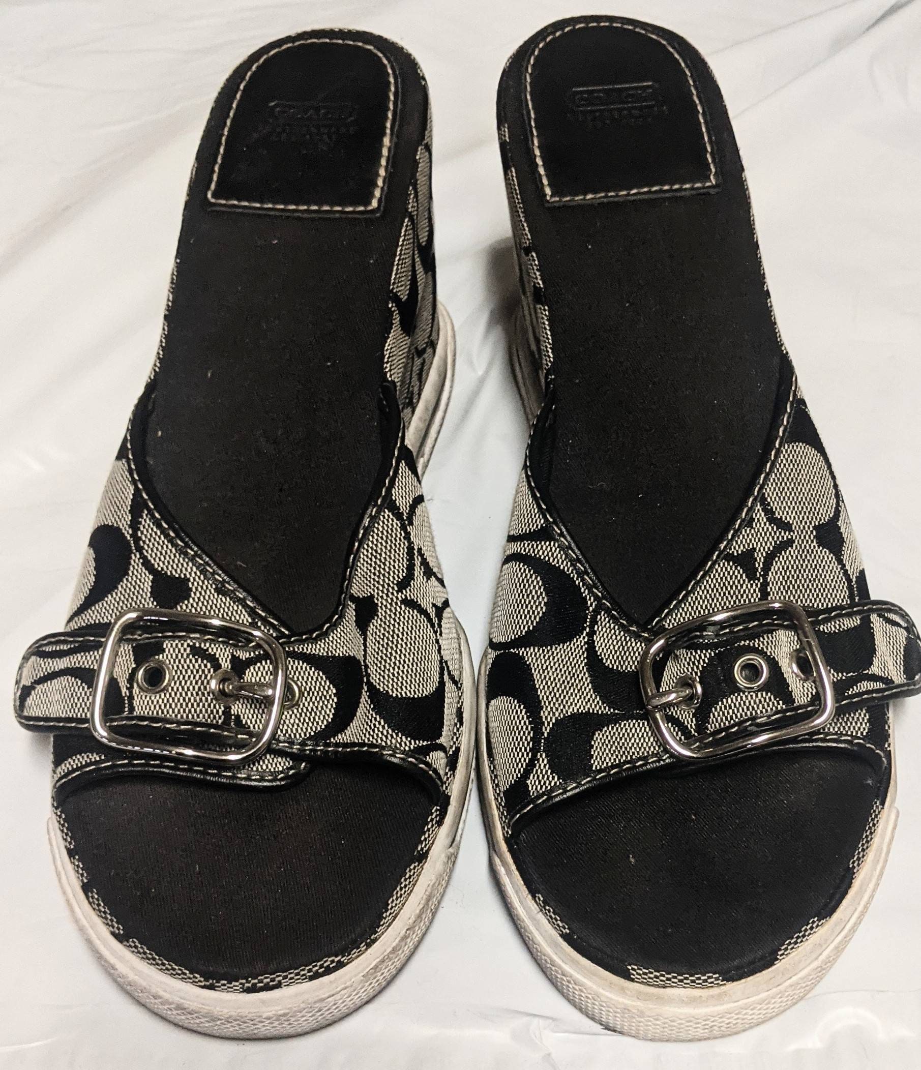 coach platform wedge sandals