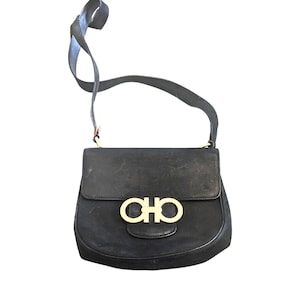 Salvatore Ferragamo Women&#39;s Vintage Leather Shoulder Bag Authentic