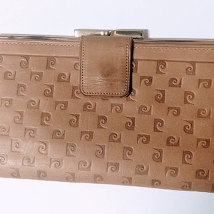 Pierre Cardin Leder Geldbörse Bifold Scheckheft Damen authentische Vintage
