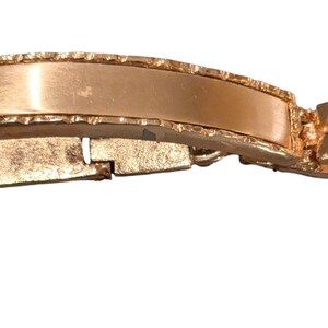 Vintage  Nugget Bracelet Gold Tone 7.5"