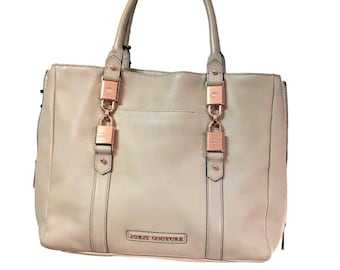 Juicy Couture Designs Handbag Hillcrest  Leather Purse Pink Vintage Sz Large Authentic
