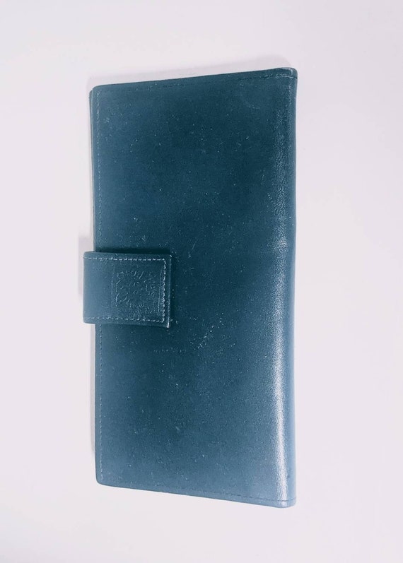 Anne Klein by St. Thomas Wallet TurquoiseLeather … - image 1