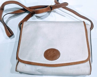 TULLIO ZEPPONI Bolso de hombro Beige Italia Vintage Auténtico Vintage