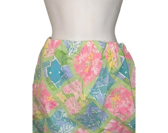 Vintage Lilly Pulitzer Women's Drawstring Skirt Multicolored Sz Large  Authentic