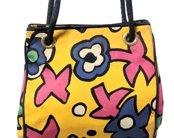 Vintage Escada  Handbag Purse Multicolored Authentic
